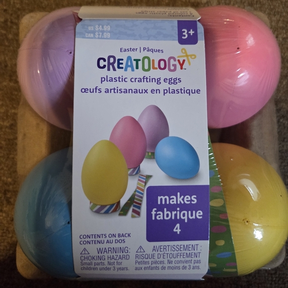 🎉5/$10 Colorful Plastic Crafting Eggs Set - Picture 2 of 3
